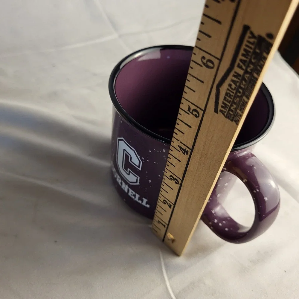 Cornell 16oz Ceramic Purple Speckled Coffee Mug